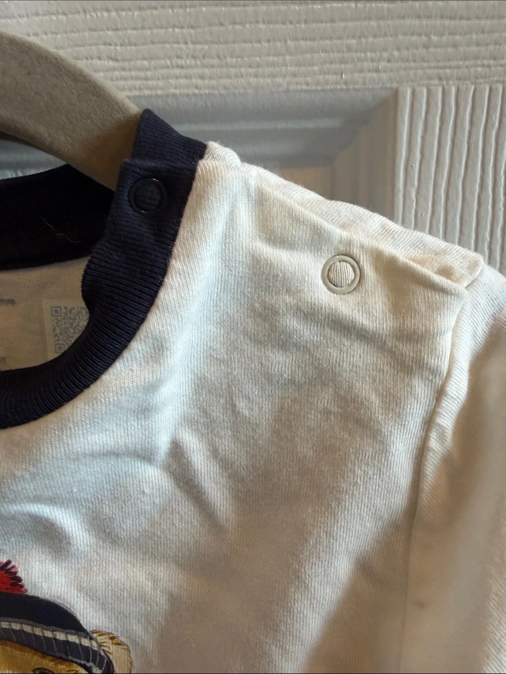 Ralph Lauren baby winter Cream Long-Sleeve Polo Bear Graphic Tee